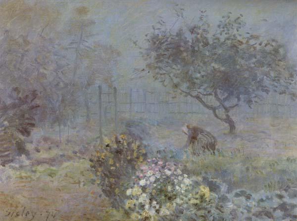 Alfred Sisley Foggy Morning,Voisins Spain oil painting art